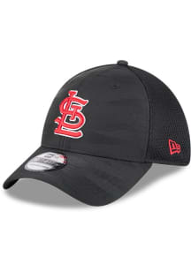 New Era St Louis Cardinals Mens Black Tonal Camo 39THIRTY Flex Hat