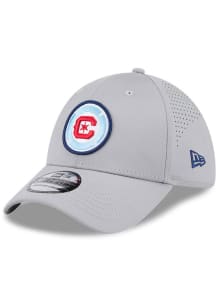 New Era Chicago Fire Mens Grey Mid Perf 39THIRTY Flex Hat