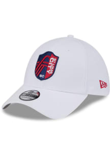 New Era St Louis City SC Mens White Evergreen Team Classic 39THIRTY Flex Hat