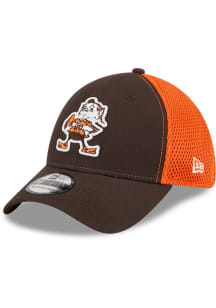 New Era Cleveland Browns Mens Brown Evergreen 2T Neo 39THIRTY Flex Hat