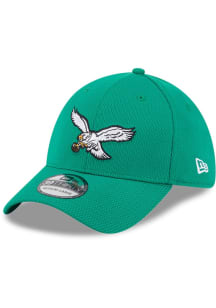 New Era Philadelphia Eagles Mens Green Evergreen Dash Mark 39THIRTY Flex Hat