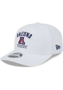 New Era Arizona Wildcats Team Wordmark & Logo Stretch 9SEVENTY Adjustable Hat - White