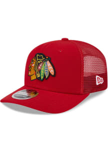 New Era Chicago Blackhawks Red Evergreen Stretch JR 9SEVENTY Streych Snap Youth Adjustable Hat