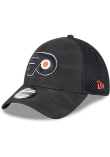 New Era Philadelphia Flyers Mens Black Tonal Camo 39THIRTY Flex Hat