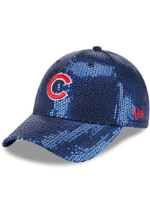 New Era Chicago Cubs Blue Sequin 9FORTY Womens Adjustable Hat