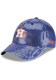 New Era Houston Astros Navy Blue Sequin 9FORTY Womens Adjustable Hat