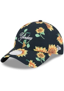 New Era New York Yankees Navy Blue Sunflower 9TWENTY Womens Adjustable Hat
