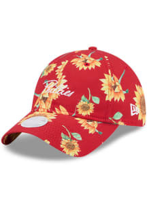 New Era Philadelphia Phillies Red Sunflower 9TWENTY Womens Adjustable Hat