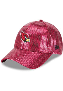 New Era Arizona Cardinals Red Sequin 9FORTY Womens Adjustable Hat