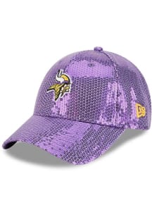 New Era Minnesota Vikings Purple Sequin 9FORTY Womens Adjustable Hat