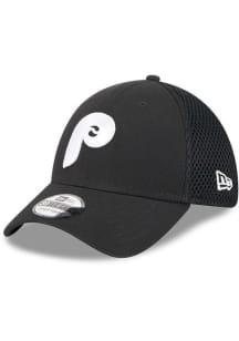 New Era Philadelphia Phillies Black Evergreen Tonal Neo JR 39THIRTY Adjustable Toddler Hat