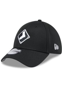 New Era Chicago White Sox Black 2025 Batting Practice JR 39THIRTY Youth Flex Hat