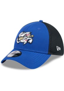 New Era Omaha Storm Chasers Mens Blue Evergreen 2T Neo 39THIRTY Flex Hat