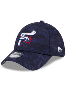 New Era Reading Fightin Phils Mens Navy Blue 2025 Clubhouse 39THIRTY Flex Hat
