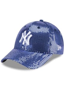 New Era New York Yankees Navy Blue Sequin JR 9FORTY Youth Adjustable Hat