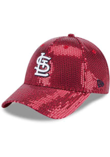 New Era St Louis Cardinals Red Sequin JR 9FORTY Youth Adjustable Hat