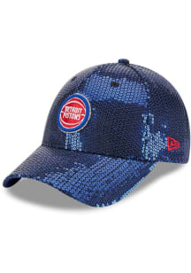 New Era Detroit Pistons Blue Sequin JR 9FORTY Youth Adjustable Hat