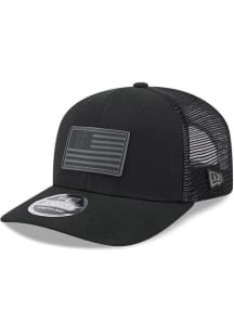 New Era Cleveland Guardians Flag Trucker 9SEVENTY Adjustable Hat - Black