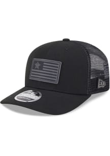 New Era Houston Astros Flag Trucker 9SEVENTY Adjustable Hat - Black
