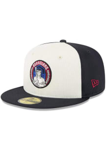 New Era Cleveland Guardians Mens Navy Blue 2025 City Connect Batting Practice 59FIFTY Fitted Hat