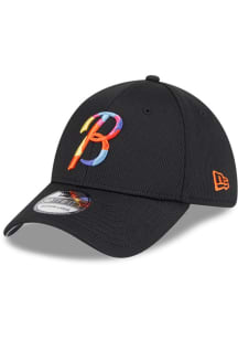 New Era Baltimore Orioles Mens Black 2025 City Connect Batting Practice 39THIRTY Flex Hat