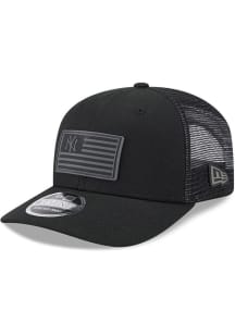 New Era New York Yankees Flag Trucker 9SEVENTY Adjustable Hat - Black