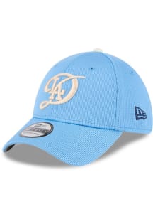 New Era Los Angeles Dodgers Mens Light Blue 2025 City Connect Batting Practice 39THIRTY Flex Hat