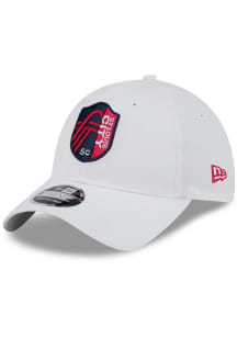 New Era St Louis City SC Ripstop Stretch Snap 9TWENTY Adjustable Hat - White
