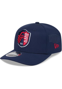 New Era St Louis City SC Evergreen Perform Stretch 9SEVENTY Adjustable Hat - Navy Blue