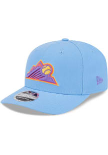 New Era Colorado Rockies 2025 City Connect Official Stretch 9SEVENTY Adjustable Hat - Light Blue
