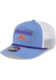 New Era Colorado Rockies 2025 City Connect Fan Pack Patch Trucker 9SEVENTY Adjustable Hat - Purple