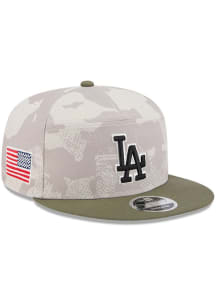 New Era Los Angeles Dodgers Tan MLB25 AFD 950 SPLT Mens Snapback Hat