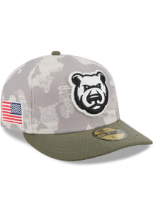 New Era Iowa Cubs Mens Tan 2025 Armed Forces Day 59FIFTY Fitted Hat