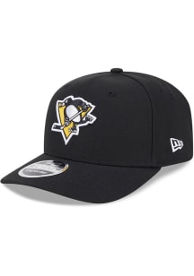 New Era Pittsburgh Penguins 9SEVENTY Stretch Snap Adjustable Hat - Black