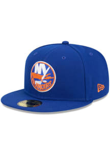 New Era New York Islanders Mens Blue 59FIFTY Polyester Fit Fitted Hat