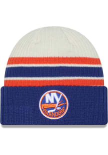 New Era New York Islanders Blue Vintage Cuff Knit Mens Knit Hat