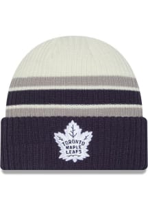 New Era Toronto Maple Leafs Blue Vintage Cuff Knit Mens Knit Hat
