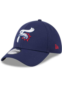 New Era Reading Fightin Phils Mens Navy Blue Batting Practice 39THIRTY Flex Hat