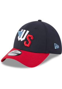 New Era Wichita Wind Surge Mens Navy Blue Authentic Collection 39THIRTY Flex Hat