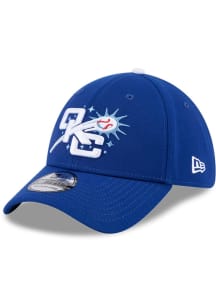 New Era Oklahoma City Dodgers Mens Blue Authentic Collection 39THIRTY Flex Hat