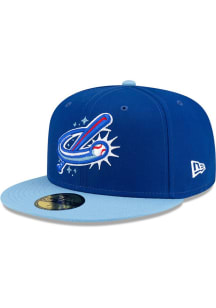 New Era Oklahoma City Dodgers Mens Blue Authentic Collection 59FIFTY Fitted Hat