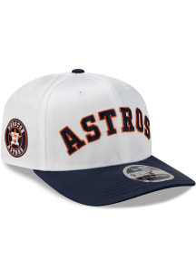 New Era Houston Astros 2T Satin 9SEVENTY Stretch Snap Adjustable Hat - Navy Blue