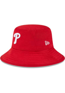 New Era Philadelphia Phillies Red Digi Mens Bucket Hat