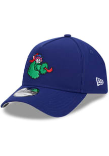 New Era Philadelphia Phillies Phanatic Head 9FORTY Aframe Adjustable Hat - Blue