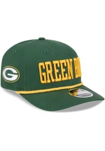 New Era Green Bay Packers 9SEVENTY Cotton Stretch Snap Adjustable Hat - Green