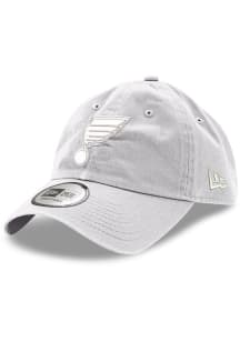 New Era St Louis Blues Tonal Logo Casual Classic Adjustable Hat - White