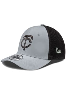 New Era Minnesota Twins Mens Grey Neo 39THIRTY Flex Hat