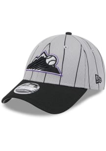 New Era Colorado Rockies 2025 Batting Practice Stretch  9FORTY Adjustable Hat - Grey