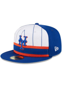 New Era New York Mets Mens Blue 2025 Batting Practice 59FIFTY Fitted Hat