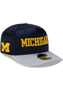 New Era Michigan Wolverines 2T Satin 9SEVENTY Stretch Snap Adjustable Hat - Blue